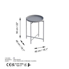 Shb-007-C Dekoratif Metal Sehpa 