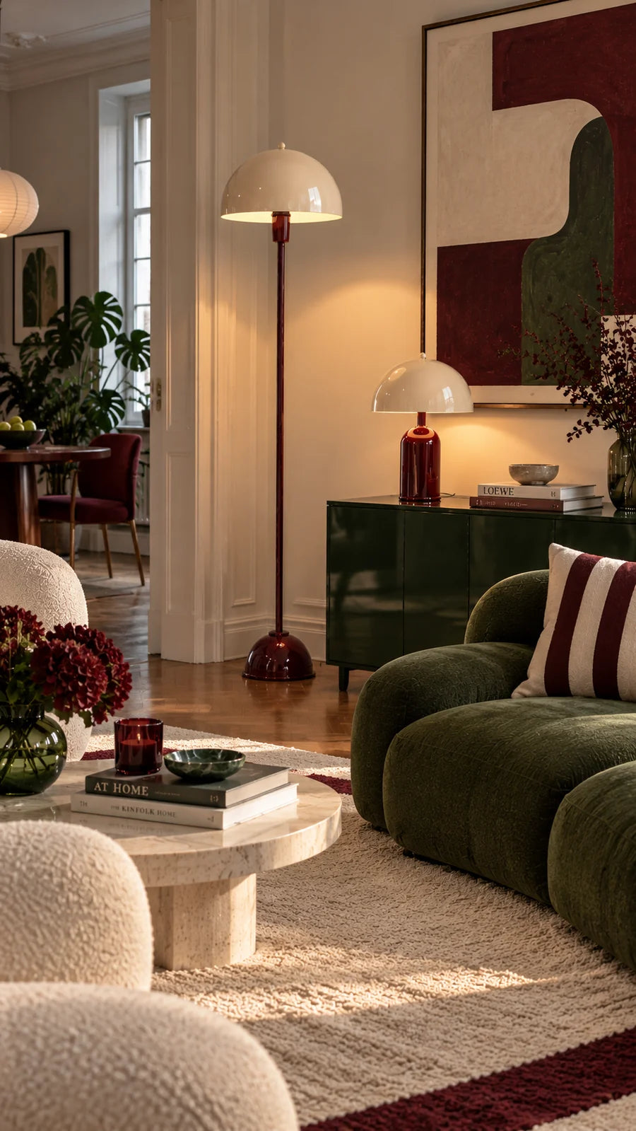 By Lamp-Soho Bordo Krem Metal Lambader-Lambader-3-roqelvaxirum.shop