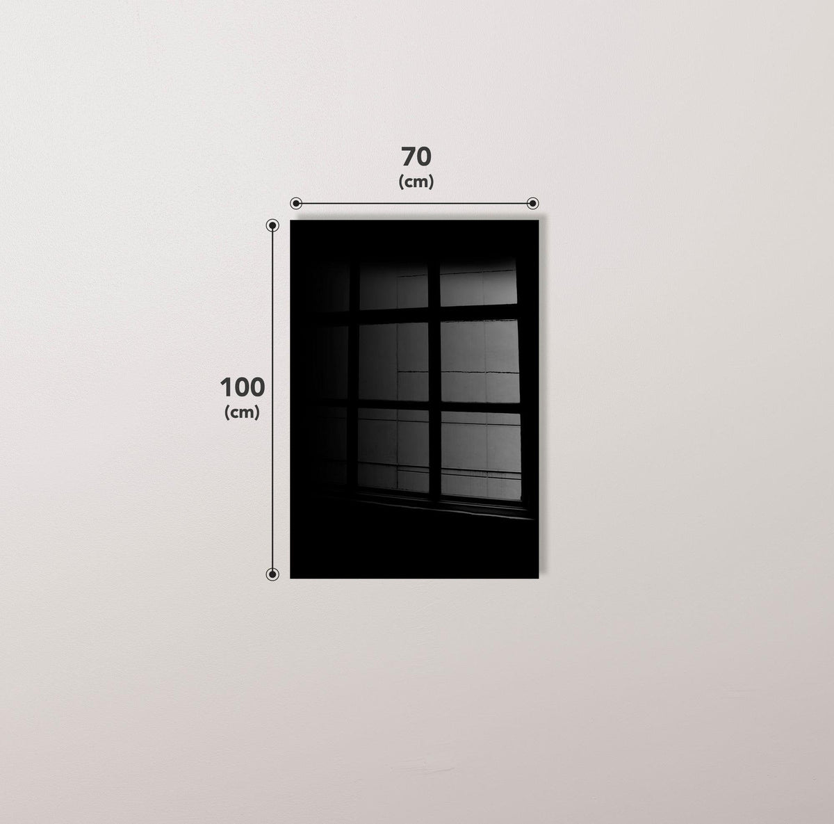 Uv-028 Baskılı Cam Dikdörtgen Duvar Tablosu 