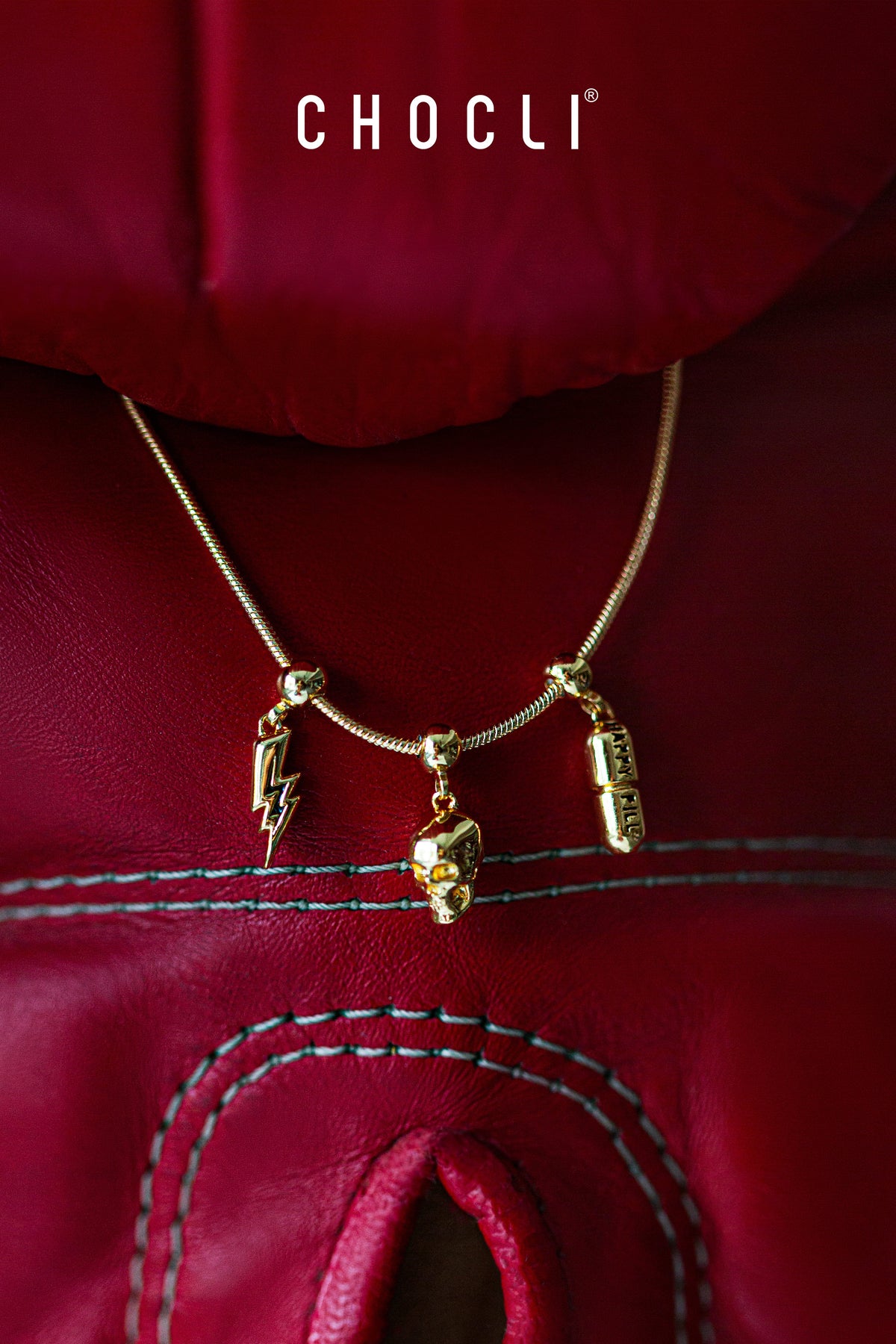 Chocli 18 Ayar Altın Kaplama Charm - Cross
