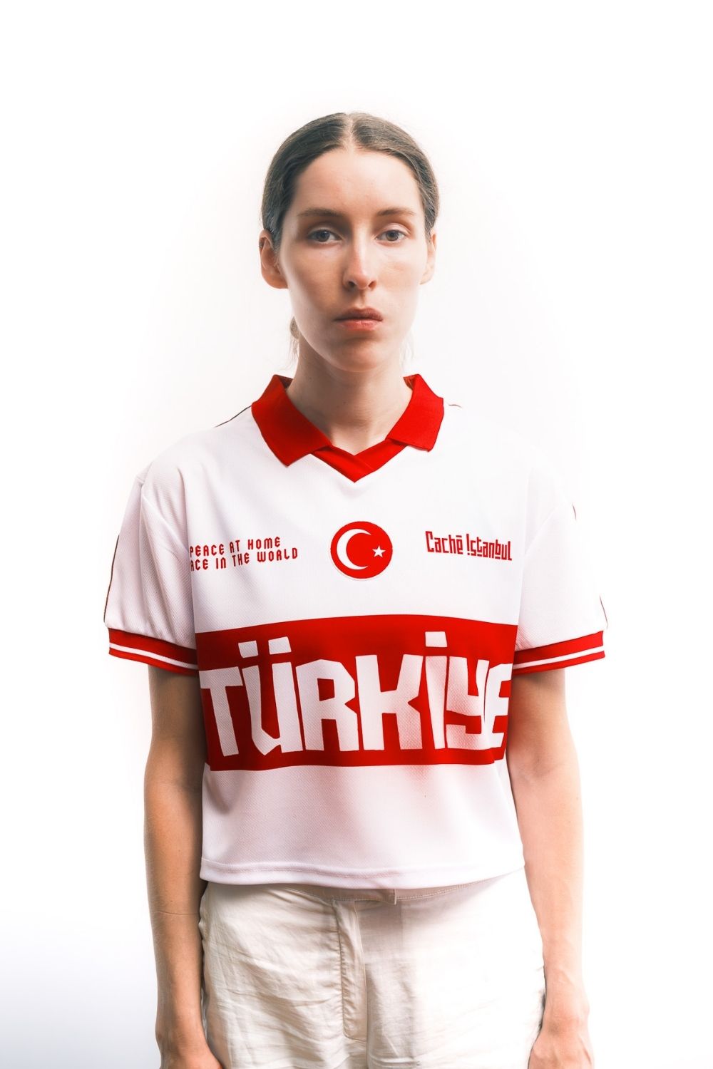 Anadolu Kadın Polo Crop Tshirt - 1
