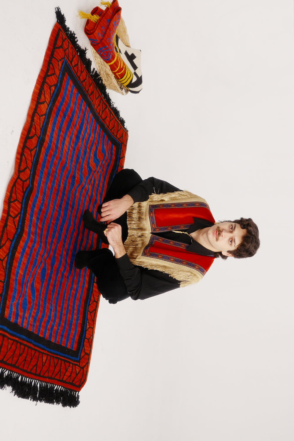 Caché Istanbul-Dalga Desenli El Dokuma Modern Yün Kilim-Kilim-4-roqelvaxirum.shop