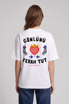 Gönlünü Ferah Tut Unisex Oversize Tshirt - 6