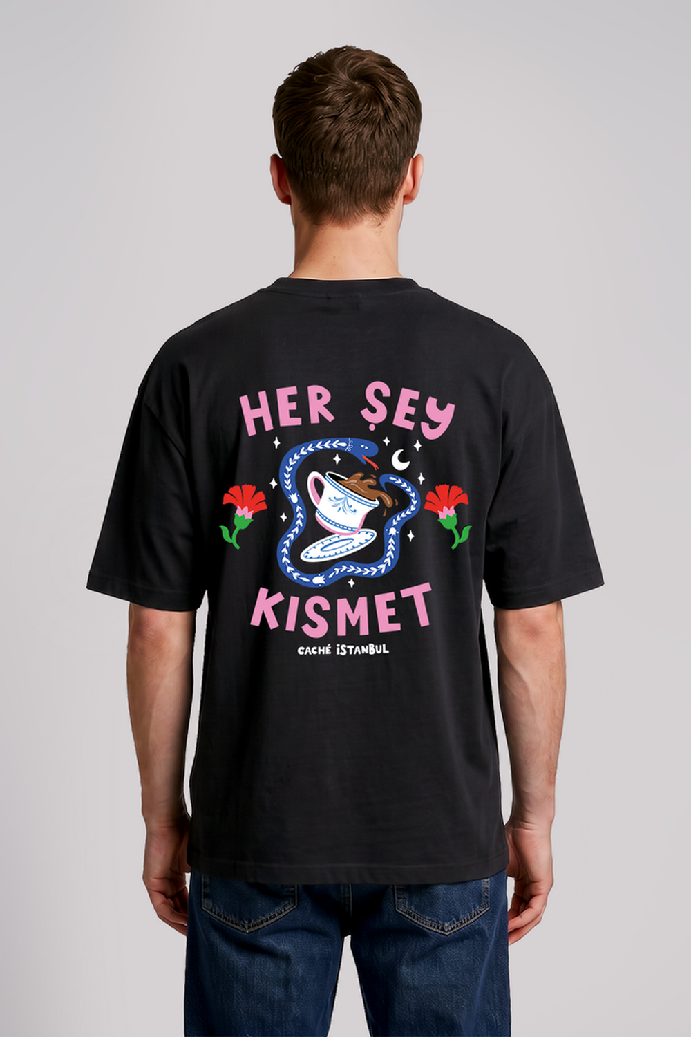 Her Şey Kısmet Unisex Oversize Tshirt - 4