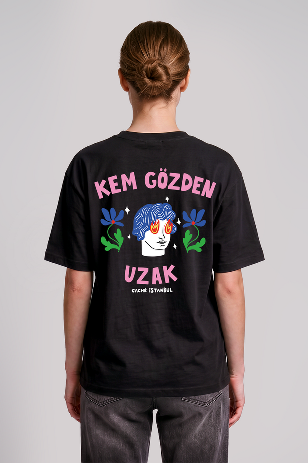 Kem Gözden Uzak Unisex Oversize Tshirt - 4
