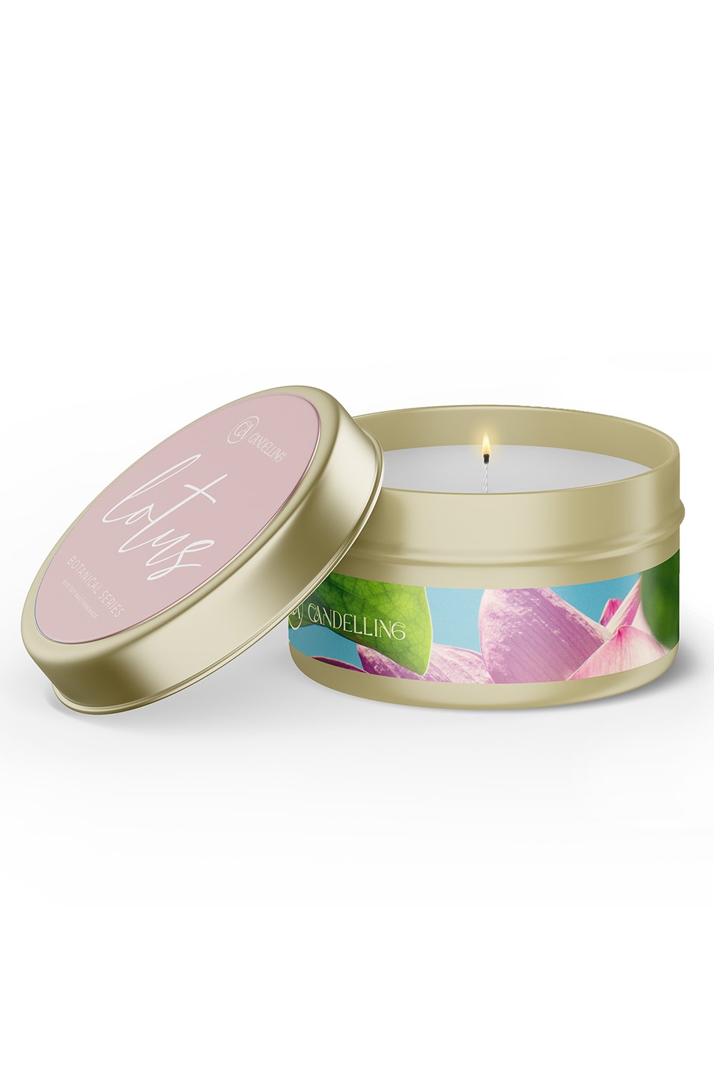 Candelling-Candelling Botanik Serisi Metal Kutulu Mum Lotus-Mum-1-roqelvaxirum.shop