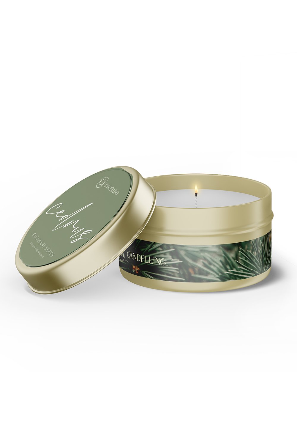 Candelling-Candelling Botanik Serisi Metal Kutulu Mum Sedir-Mum-1-roqelvaxirum.shop