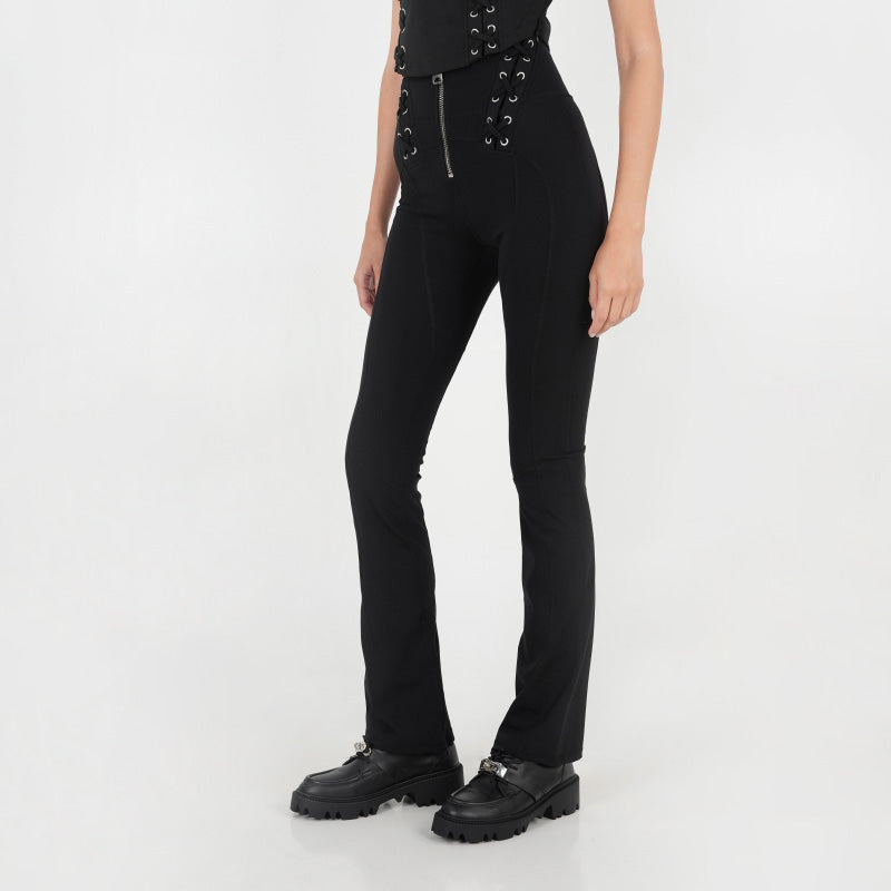Wown-Carisa Flare Leggings-Activewear-6-roqelvaxirum.shop