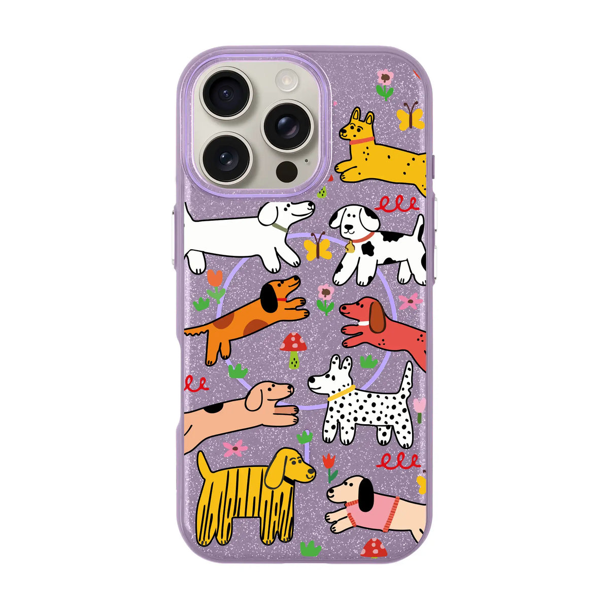 Cheerful Dogs-Radiant Kılıf Magsafe Özellikli - Iphone 15