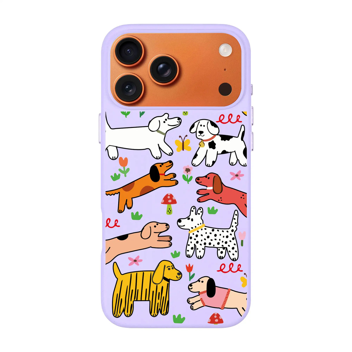 Cheerful Dogs-Signature Leather Kılıf Magsafe Özellikli - Iphone 17 Pro Max