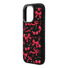 Cherry Ribbon-Leather Premium Kılıf Magsafe Özellikli - Iphone 16 Pro
