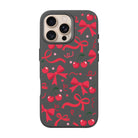 Cherry Ribbon-Leather Premium Kılıf Magsafe Özellikli - Iphone 16 Pro