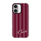 Classic Stripe-Clear Kılıf Magsafe Özellikli - Iphone 16 Plus