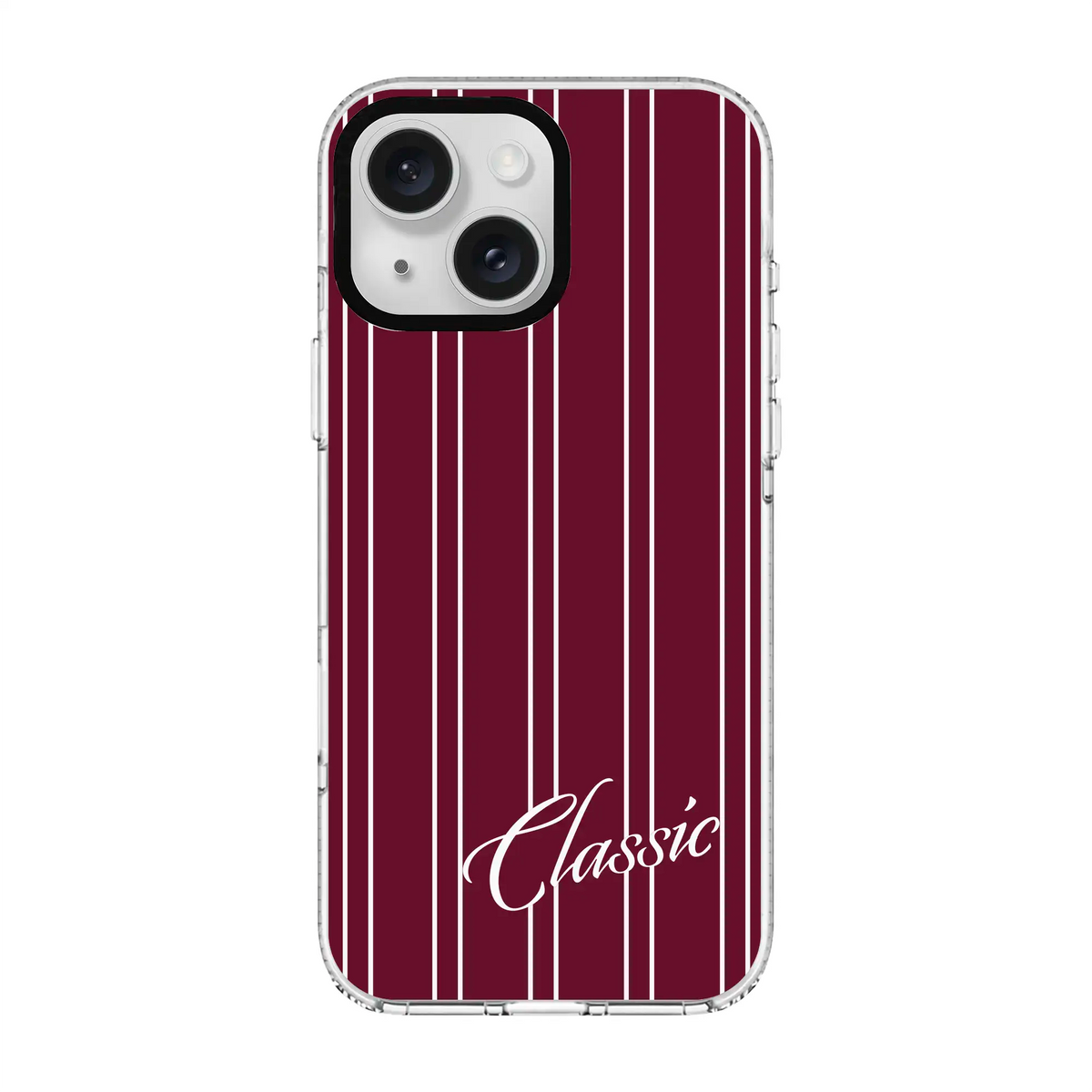 Classic Stripe-Clear Kılıf Magsafe Özellikli - Iphone 16E