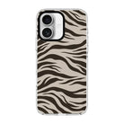 Espresso Zebra-Clear Kılıf Magsafe Özellikli - Iphone 16 Plus