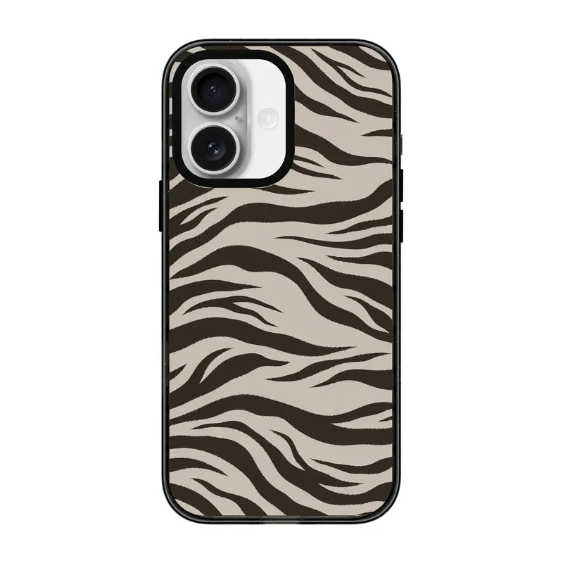 Espresso Zebra-Power Kılıf - Iphone 16 Plus