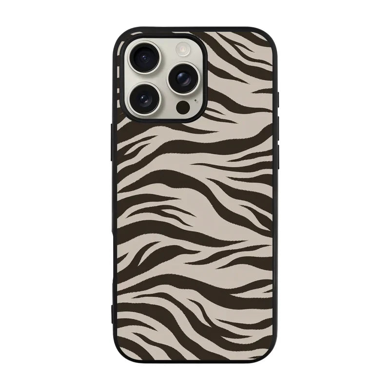 Espresso Zebra-Ultra Silikon Kılıf-Iphone 15 Pro Max