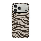 Espresso Zebra-Ultra Silikon Kılıf-Iphone 17 Pro