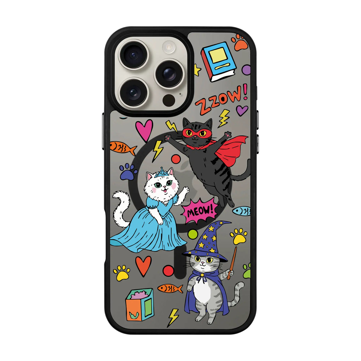 Fantastic Cats-Blur Kılıf Magsafe Özellikli - Iphone 15