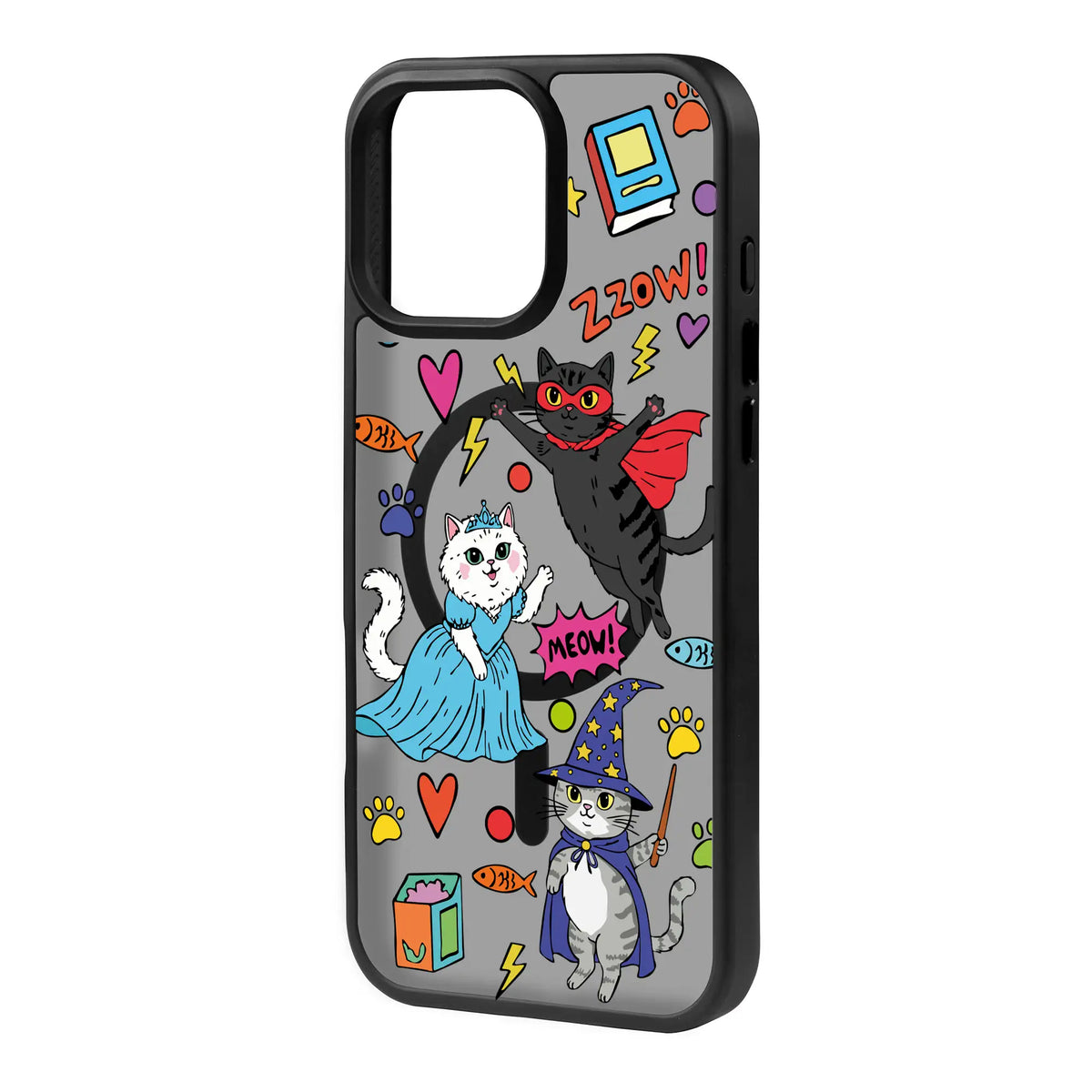 Fantastic Cats-Blur Kılıf Magsafe Özellikli - Iphone 15