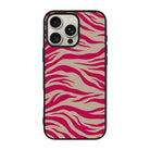 Fuchsia Zebra-Ultra Silikon Kılıf-Iphone 15 Pro