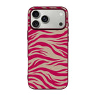Fuchsia Zebra-Ultra Silikon Kılıf-Iphone 17 Pro