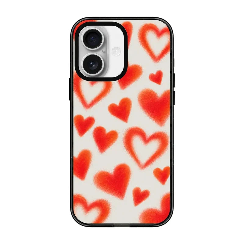 Glowing Hearts-Power Kılıf - Iphone 16 Plus