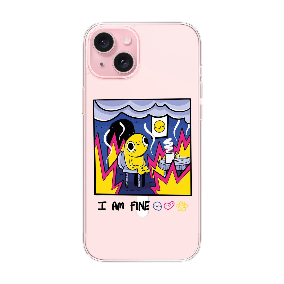 I Am Fine-Solid Kılıf Magsafe Özellikli - Iphone 15 Plus