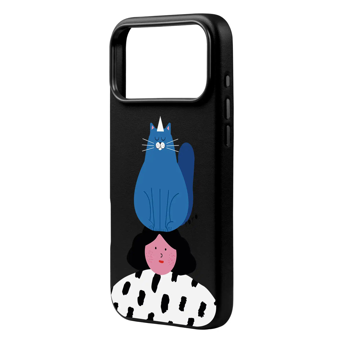 Naughty Cat-Signature Leather Kılıf Magsafe Özellikli - Iphone 17