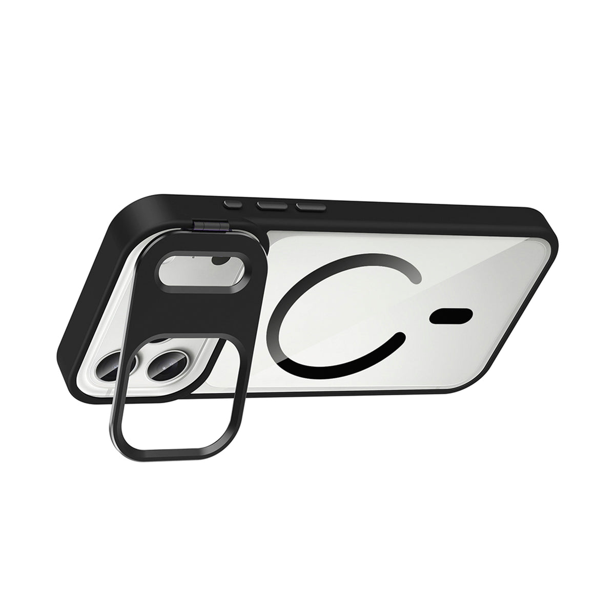 New-Lithe Standlı Kılıf Magsafe Özellikli Lens Koruyucu Hediyeli - Iphone 16 Pro