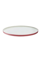 Casi Paped-Pure Color - Yemek Tabağı / Pembe - Beyaz-Tabak & Kase-1-roqelvaxirum.shop