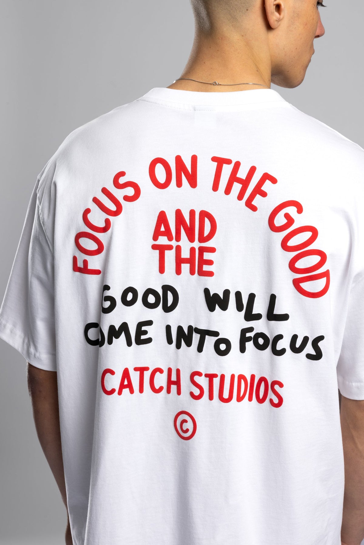 Good Will Kabartma Baskılı T-Shirt