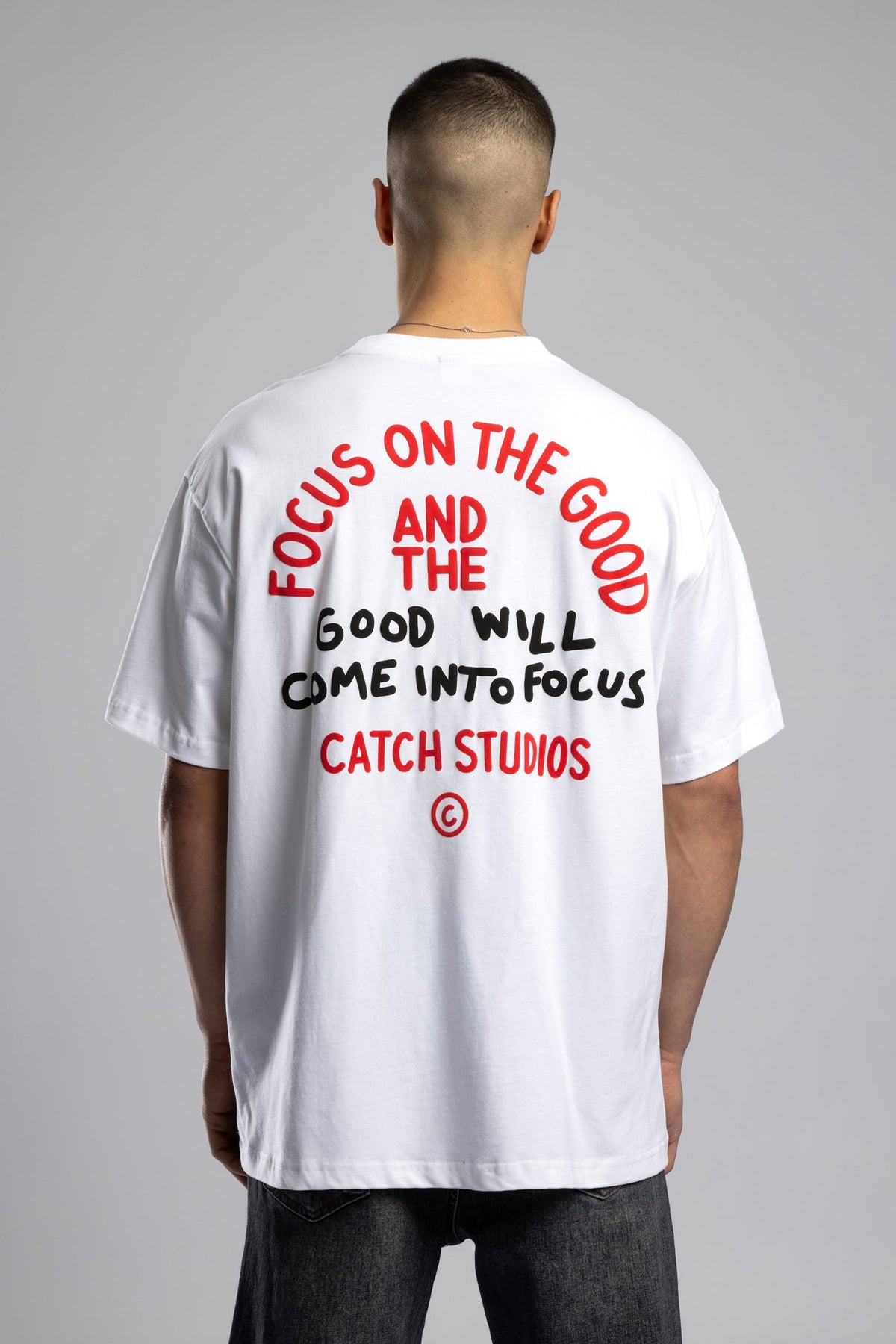 Good Will Kabartma Baskılı T-Shirt