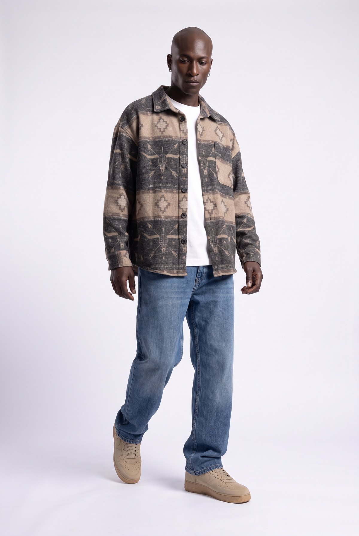 Oversize Flanel Oduncu Gömlek