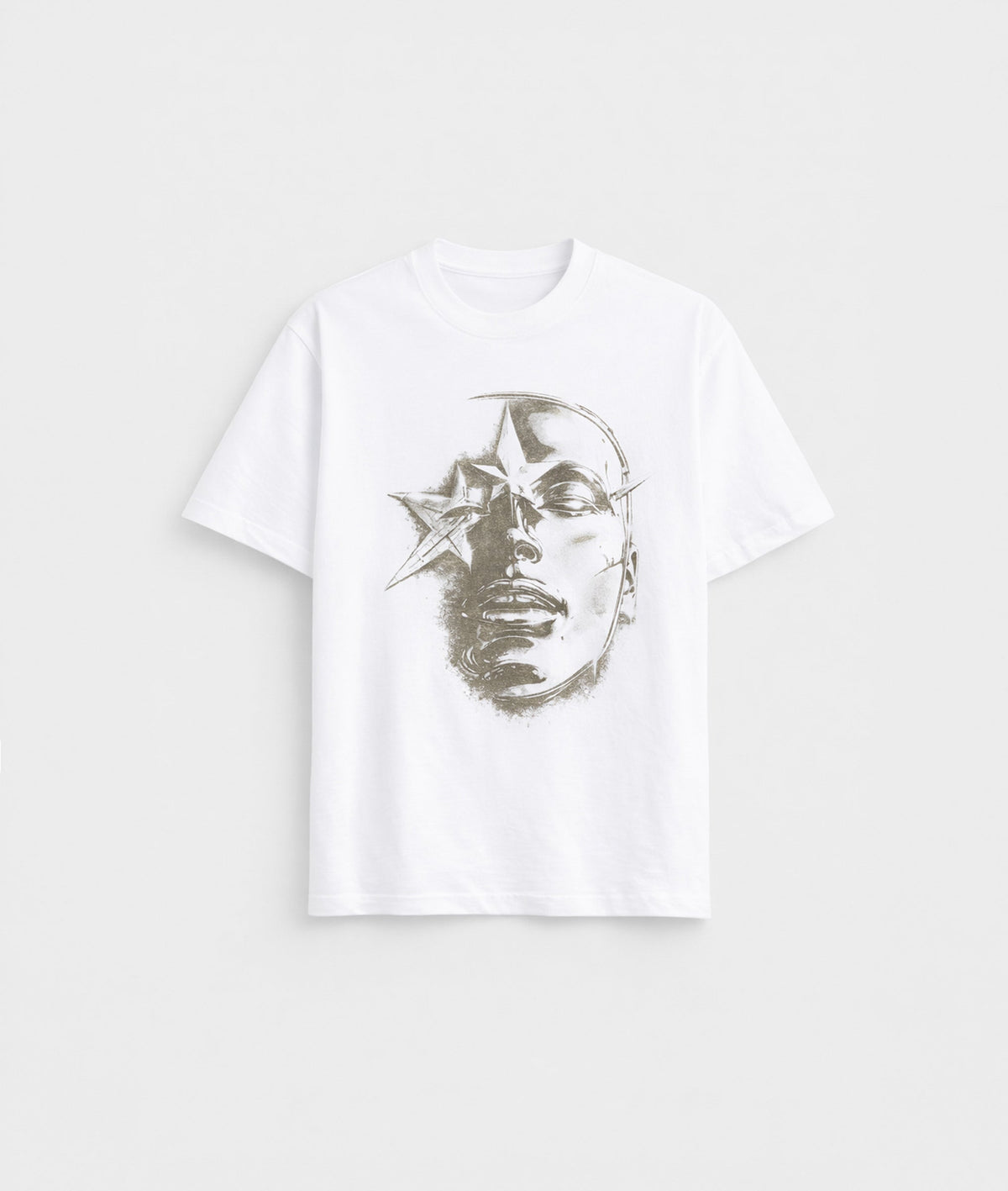 Silver Yüz Baskılı T-Shirt