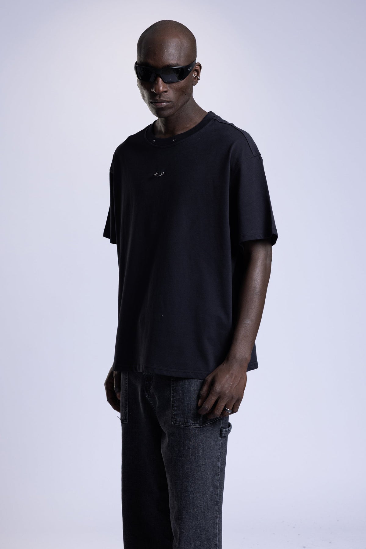 Aksesuar Detaylı Oversize T-Shirt