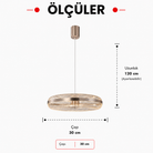 Lumiana-Estel Sarkıt - 30 Cm-Avize-4-roqelvaxirum.shop