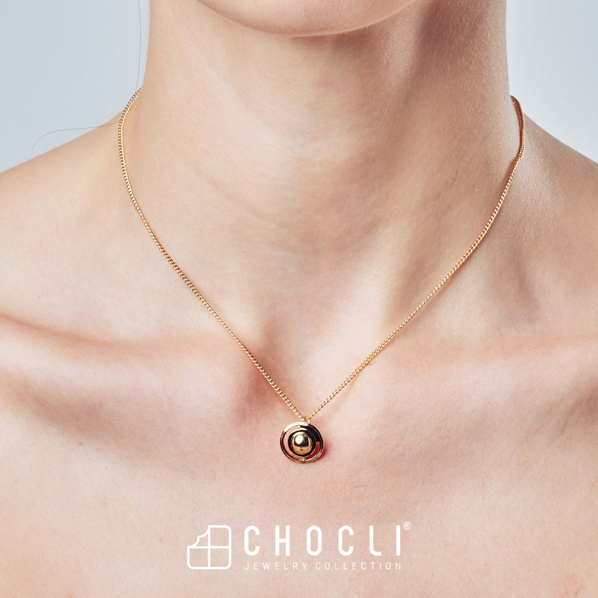 Chocli-18 Ayar Altın Kaplama Satürn Kolye-Kolye-8-roqelvaxirum.shop