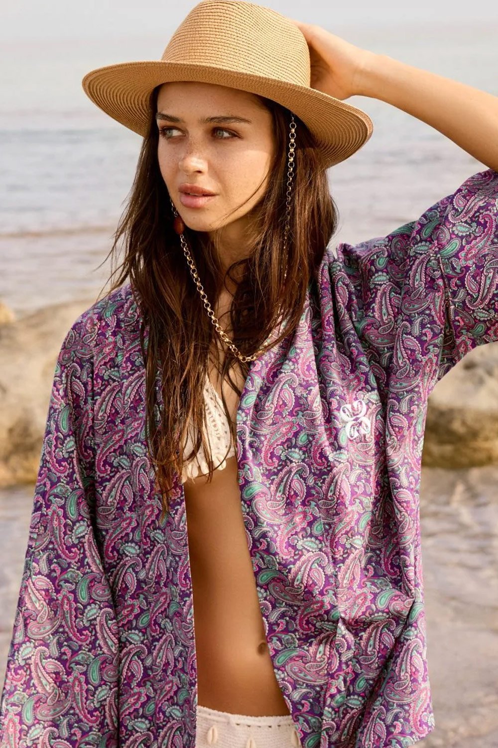 Christina's Storm-Purple Paisley Limited Edition Kimono-Kimono-1-roqelvaxirum.shop