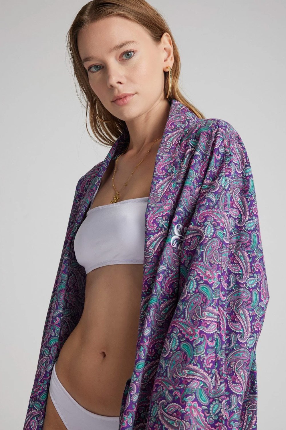 Christina's Storm-Purple Paisley Limited Edition Kimono-Kimono-2-roqelvaxirum.shop