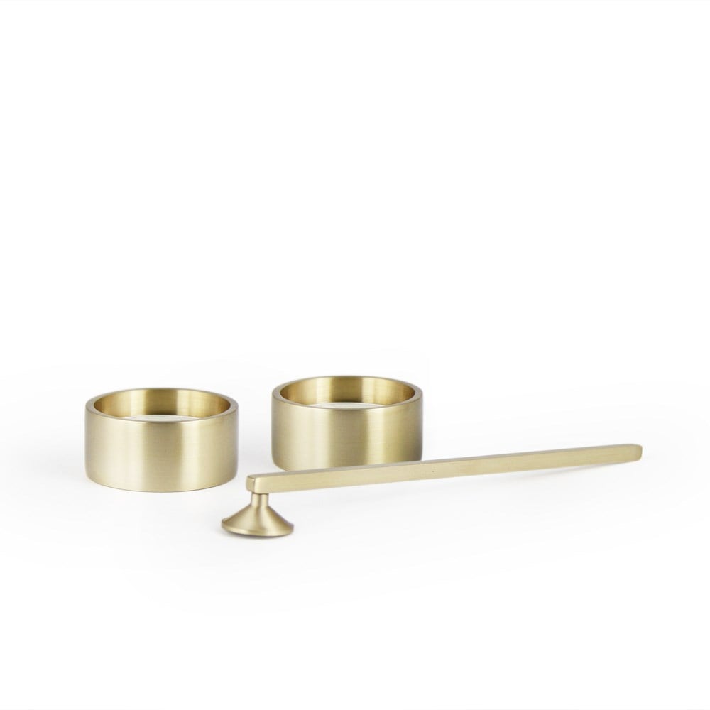 Coho Objet-Brazen şık Prinç Tealigt 2 Li Set & Mum Söndürücü Set-Mum Söndürücü-1-roqelvaxirum.shop