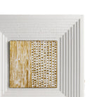 Coho Objet-Coho Art "Yol" Sanatsal Tablo Yaldız & Beyaz Akrilik Uygulama-Tablo-8-roqelvaxirum.shop
