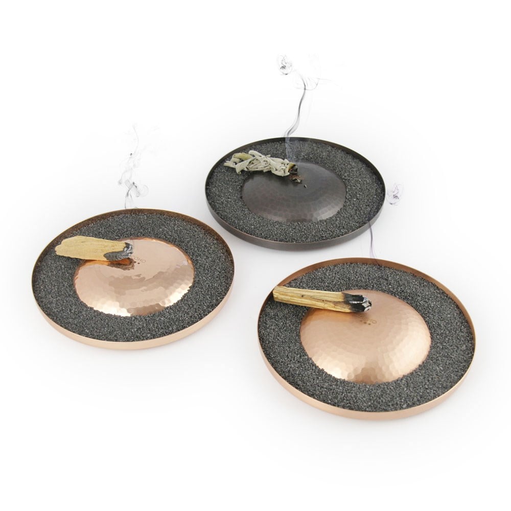Coho Objet-Coho Artisan Göbekli Tepe Dövme Bakır Ağaç Tütsü Tabağı-Tütsülük-7-roqelvaxirum.shop