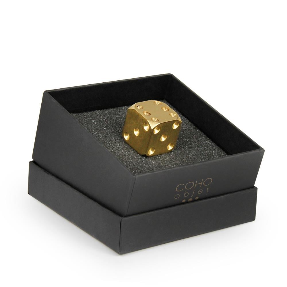 Coho Objet-Coho Brazen Dekoratif Pirinç şans Zarı-Dekoratif Objeler-1-roqelvaxirum.shop