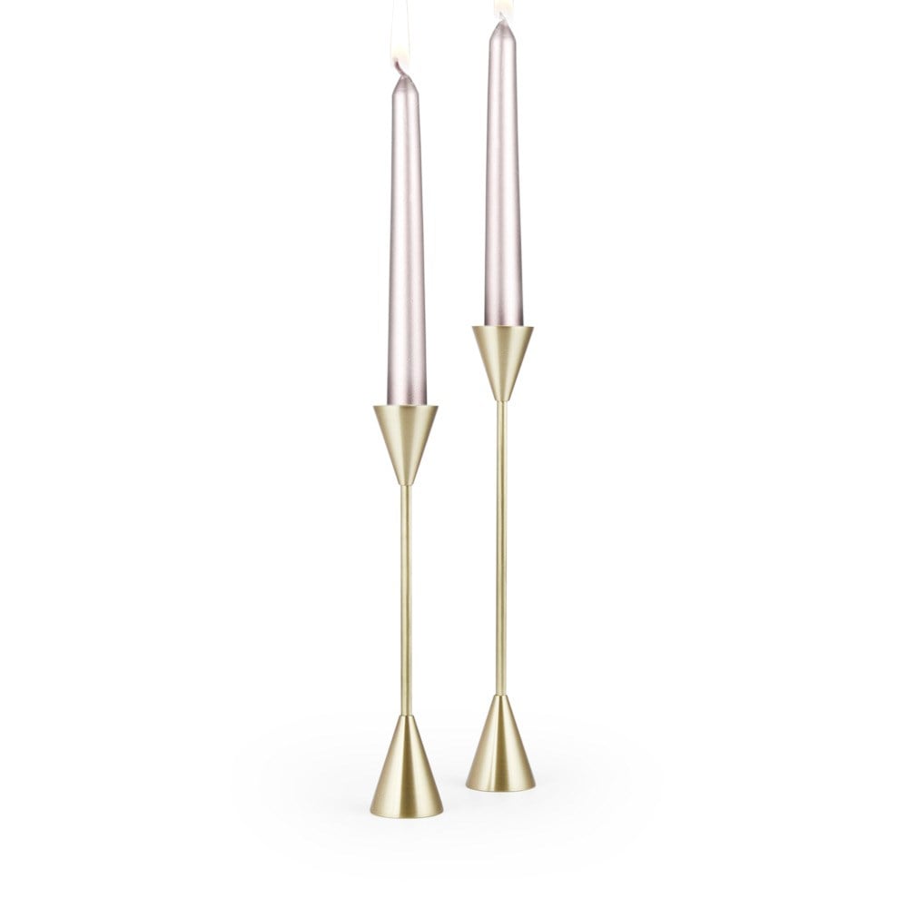 Coho Objet-Coho Brazen Design Uzun Prinç şamdan 2 Li Set 21&25 Cm-Mumluk & Şamdan-2-roqelvaxirum.shop