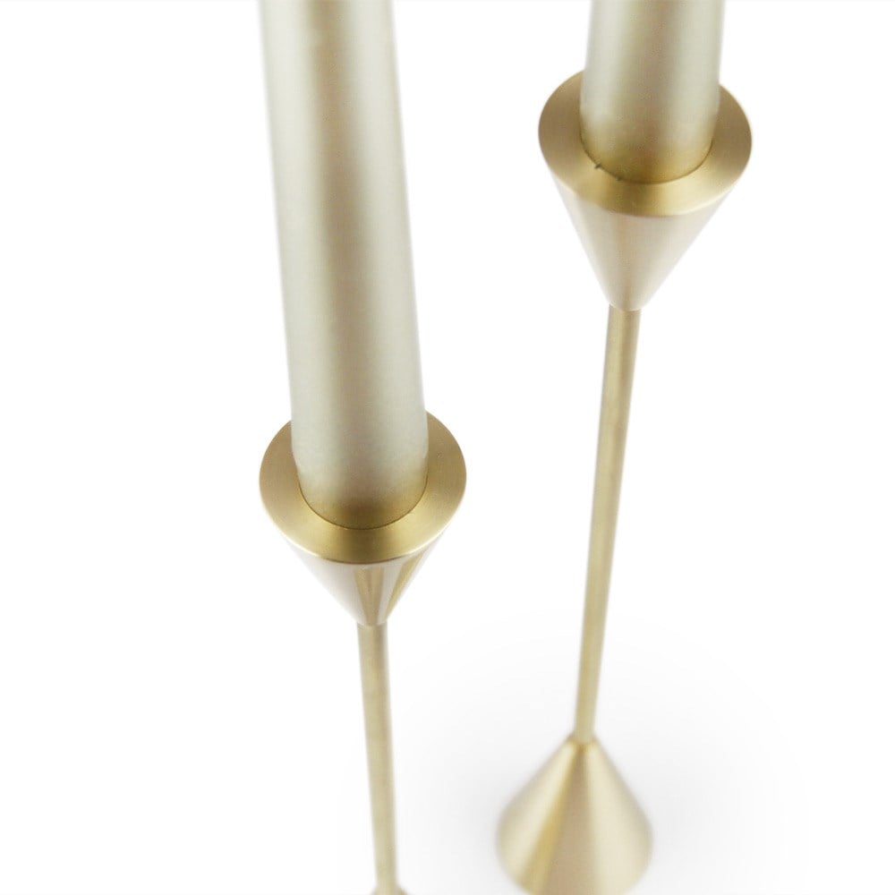 Coho Objet-Coho Brazen Design Uzun Prinç şamdan 2 Li Set 21&25 Cm-Mumluk & Şamdan-3-roqelvaxirum.shop