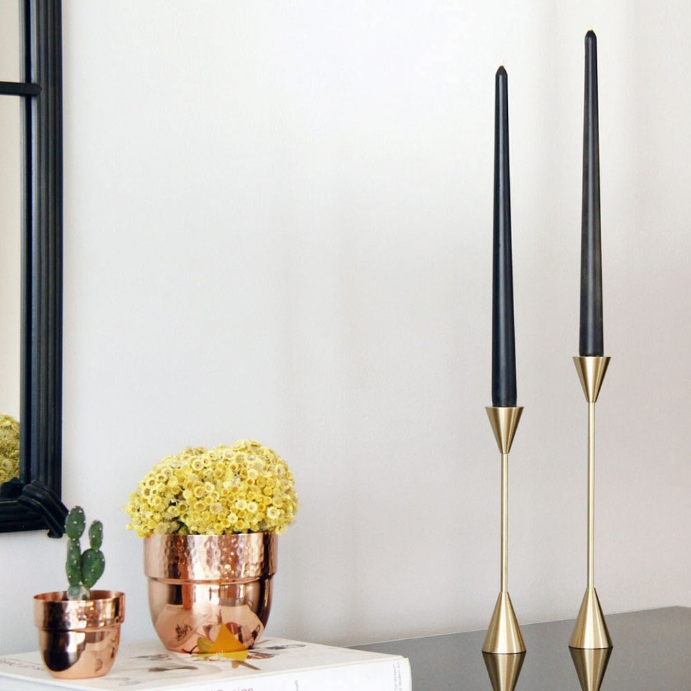 Coho Objet-Coho Brazen Design Uzun Prinç şamdan 2 Li Set 21&25 Cm-Mumluk & Şamdan-4-roqelvaxirum.shop