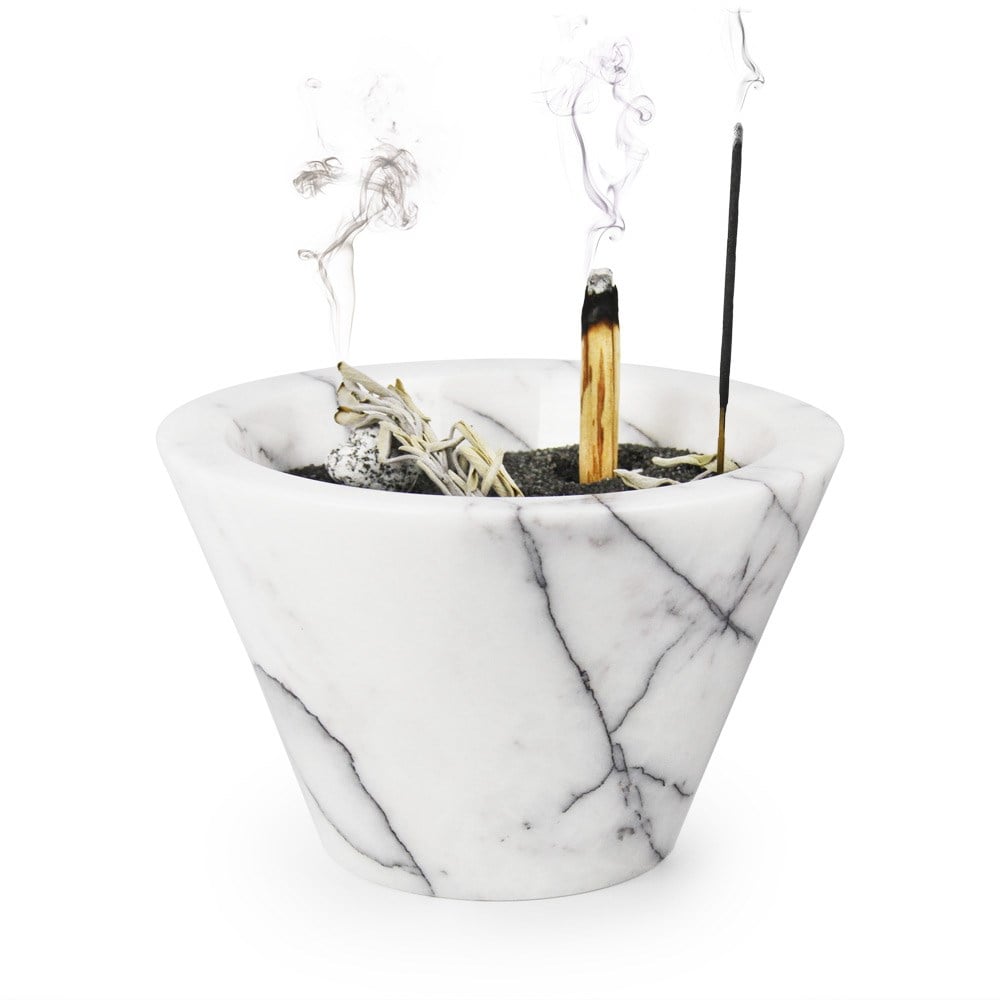 Coho Objet-Coho Crystal Wish Mermer Tütsü çanağı & Tütsü Demeti-Tütsülük-1-roqelvaxirum.shop