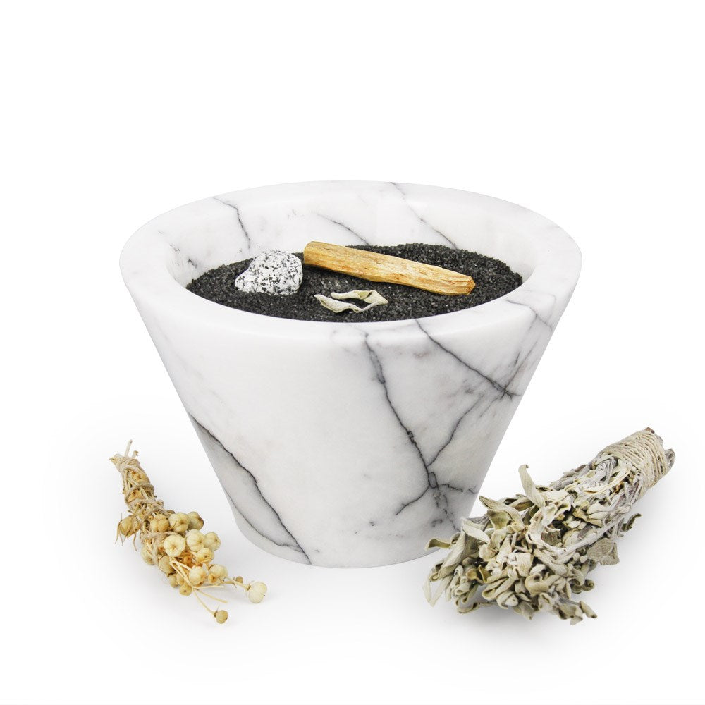 Coho Objet-Coho Crystal Wish Mermer Tütsü çanağı & Tütsü Demeti-Tütsülük-3-roqelvaxirum.shop