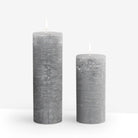Coho Objet-Coho Lumina Rustic Antrasit Silindir Mum 20&15 Cm 2 Li Set-Lumina Serisi Mumlar-1-roqelvaxirum.shop
